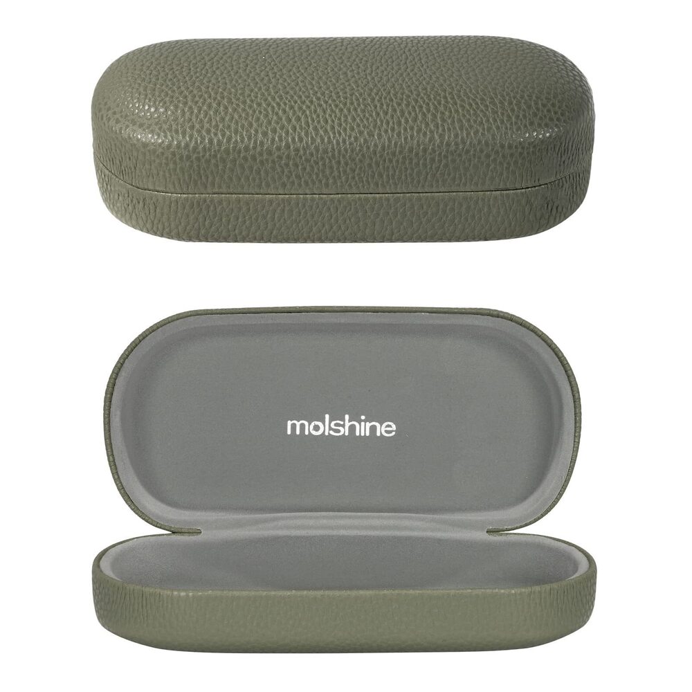3986 Hard Shell Leather Sunglasses Case,Classic Large Glasses Case
